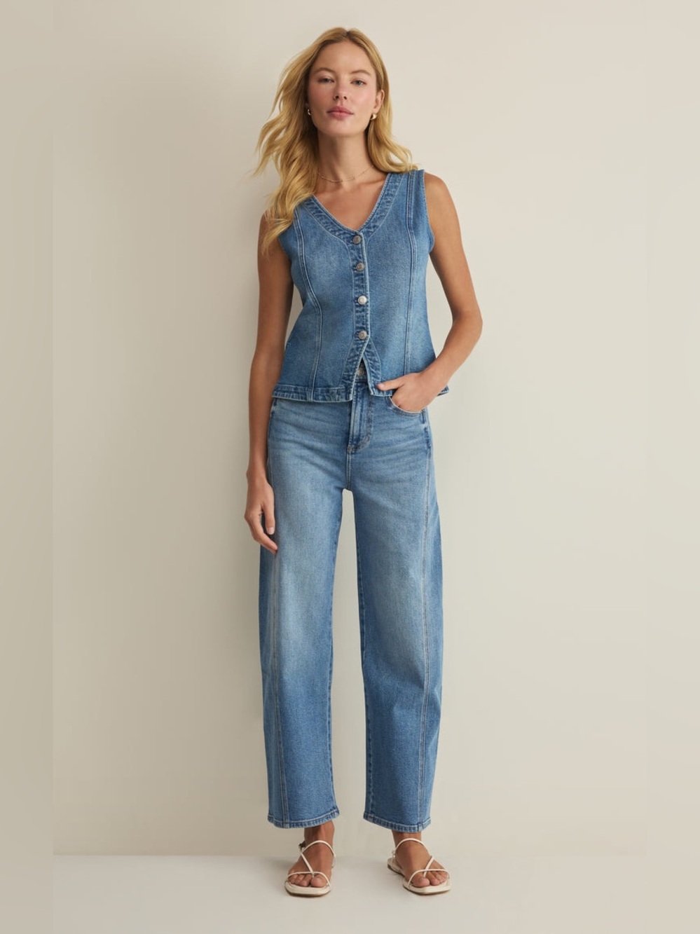 NWT Z Supply Porto Denim Jean Vest - Picture 4 of 7